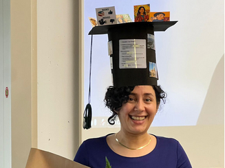 Ghazaleh Haratinezhad Torbati after defending her Thesis. Photo: private